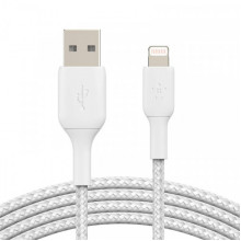 Кабель Belkin USB-A - Lightning, BRAIDED, 2m, white