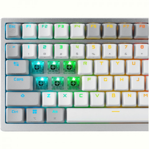 Клавіатура бездротова Asus ROG Azoth RGB WL BT White (90MP031A-BKUA11)