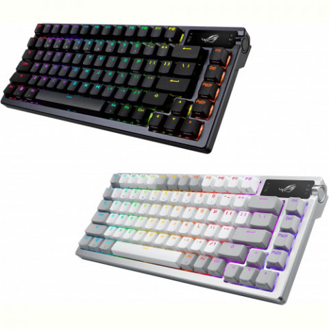Клавіатура бездротова Asus ROG Azoth RGB WL BT White (90MP031A-BKUA11)