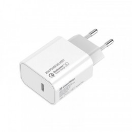 Мережевий зарядний пристрій ColorWay (1USB Type-C PDx3A) White (CW-CHS026PD-WT)