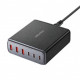 Мережевий зарядний пристрій Essager Engine 85W GaN (3xUSB-A, 3xUSB-C) Black (EZC85W-SXB0G-Z)