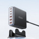 Мережевий зарядний пристрій Essager Engine 85W GaN (3xUSB-A, 3xUSB-C) Black (EZC85W-SXB0G-Z)