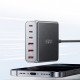 Мережевий зарядний пристрій Essager Engine 85W GaN (3xUSB-A, 3xUSB-C) Black (EZC85W-SXB0G-Z)
