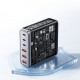 Мережевий зарядний пристрій Essager Engine 85W GaN (3xUSB-A, 3xUSB-C) Black (EZC85W-SXB0G-Z)