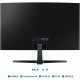 Монітор Samsung 24" LS24D366GA (LS24D366GAIXCI) VA Black Curved 100Hz