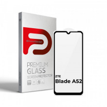 Захисне скло ArmorStandart Full Glue для ZTE Blade A52 Black (ARM65502)