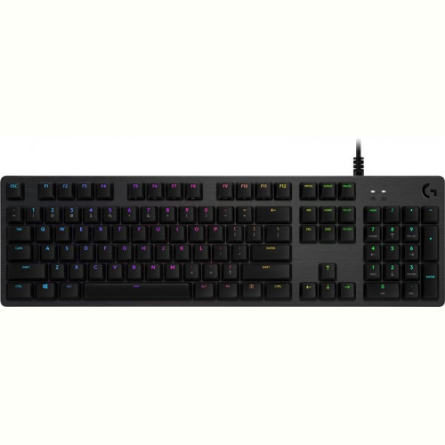 Клавiатура Logitech G512 Carbon Lightsync RGB Mechanical with GX Red switches Black (920-009370)