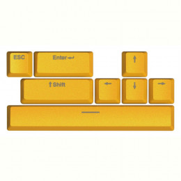 HATOR Sunny Yellow PBT keycaps  - ESC/SPACE/ENTER/R.SHIFT/ARROWS (HTS-715)