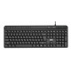 Клавіатура мембранна 2E KS1100 104key, 2xUSB HUB, USB-A, EN/UK, чорний