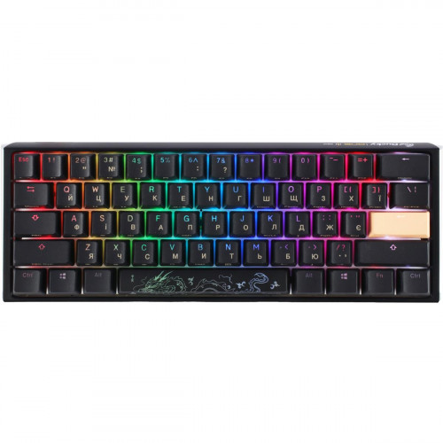 Клавіатура Ducky One 3 Mini Cherry MX Speed Silver RGB UA USB Black (DKON2161ST-PUAPXCLAWSC1)