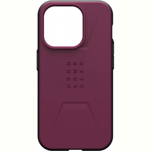 Чохол-накладка Urban Armor Gear Civilian Magsafe для Apple iPhone 15 Pro Max Bordeaux (114295119049)