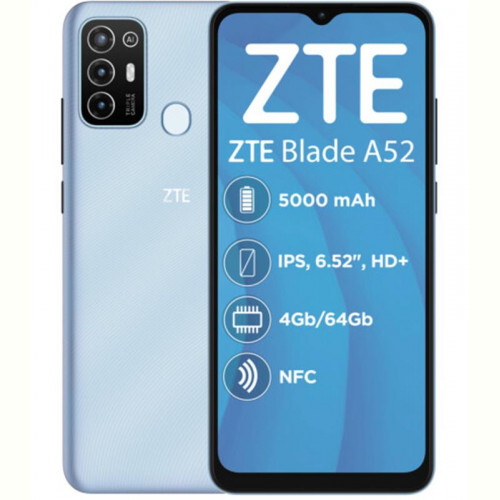 Смартфон ZTE Blade A52 4/64GB Dual Sim Blue