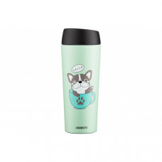 Термокухоль Ardesto Coffee time Frenchie, 450мл, нержавіюча сталь, зелений