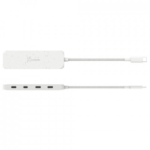 USB-хаб J5create 4 USB-C White (JCH345EW-N)