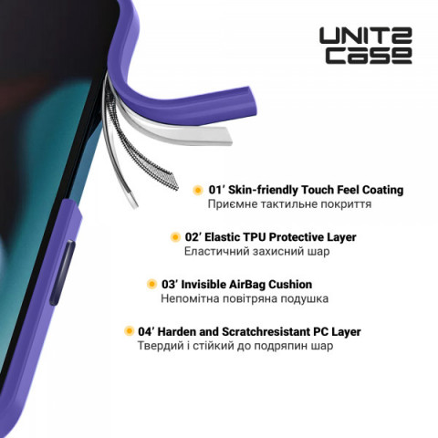 Чохол ArmorStandart UNIT2 для Apple iPhone 14 Lavender (ARM69942)