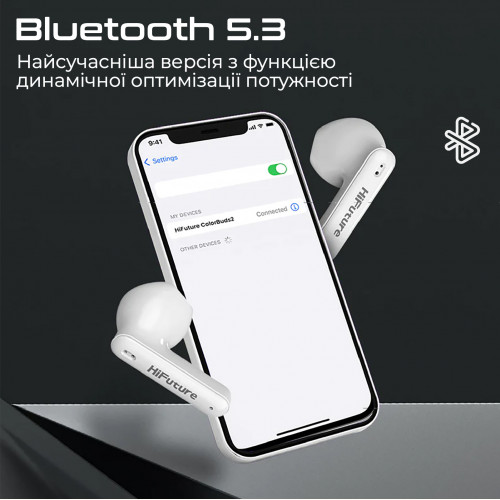 Bluetooth-гарнітура HiFuture ColorBuds2 Black (colorbuds2.black)