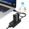 Концентратор USB3.0 Orico (CA912742) HR01-U3-V1-BK-BP Black 3хUSB3.0 + RJ45