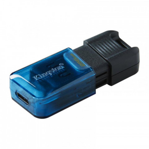 Флеш-накопичувач USB3.2 256GB Type-C Kingston DataTraveler 80 M Blue/Black (DT80M/256GB)