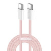 Кабель ColorWay USB Type-C + USB Type-C (M/M), 3.0 А, 1 м, Pink (CW-CBPDCC061-P)