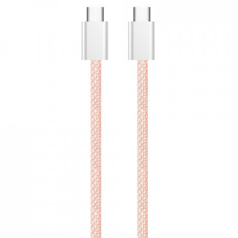 Кабель ColorWay USB Type-C + USB Type-C (M/M), 3.0 А, 1 м, Pink (CW-CBPDCC061-P)