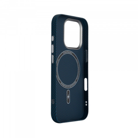 Чохол ArmorStandart LikeCarbon2 MagCase для Apple iPhone 16 Pro Kevlar Dark Blue (ARM88594)