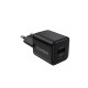 Мережевий зарядний пристрій Choetech (USB-C+USB-A) Black (PD5012-EU-BK)
