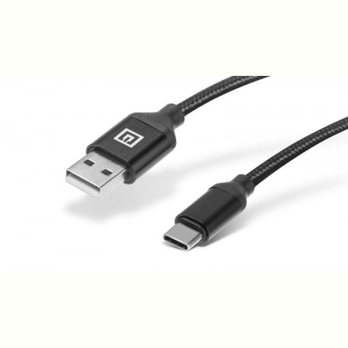 Кабель REAL-EL Premium Fabric USB-USB Type C 2m, Black (EL123500047)