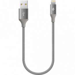 Кабель Ttec (2DK28UG) USB - Lightning, AlumiCable Mini, 0.3м, Space Gray