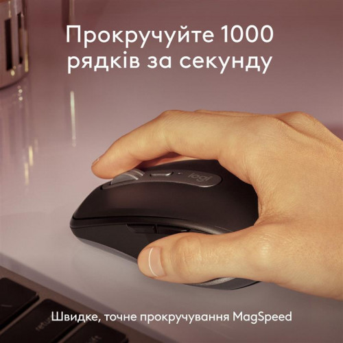 Миша бездротова Logitech MX Anywhere 3S for Mac Space Grey (910-006947)