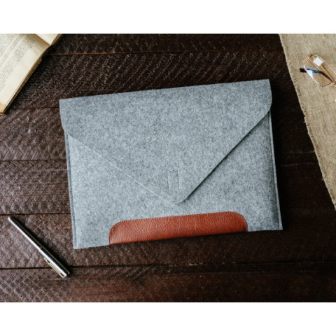 Чохол для ноутбука Gmakin для MacBook Pro 13"" Grey/Brown (GM10-13New)