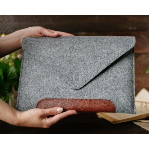 Чохол для ноутбука Gmakin для MacBook Pro 13"" Grey/Brown (GM10-13New)