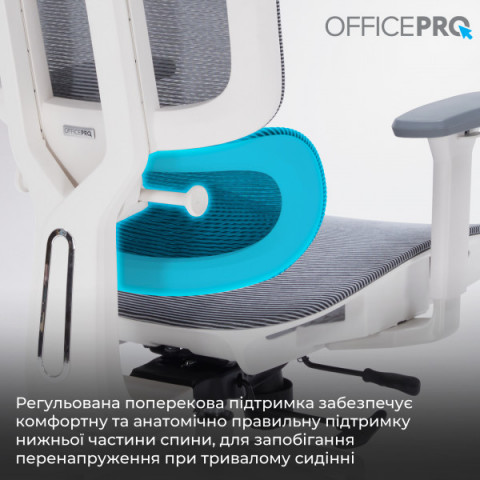 Крісло офісне OfficePro Skyline OC680-W-DG-DG Купити в Україні