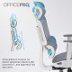 Крісло офісне OfficePro Skyline OC680-W-DG-DG Купити в Україні