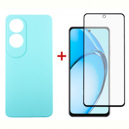 Чохол-накладка Dengos для Oppo A60 Light Blue (DG-KM-105) + захисне скло