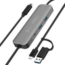 USB-хаб J5create Wormhole Switch Grey (JCH462-N)