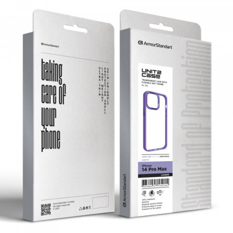 Чохол ArmorStandart UNIT2 для Apple iPhone 14 Pro Max Lavender (ARM69963)