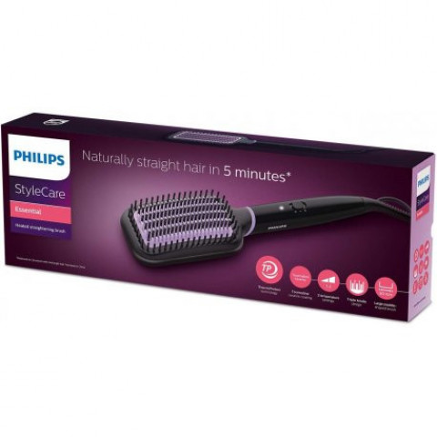 Щітка-випрямляч Philips BHH880/00 StyleCare Essential Black