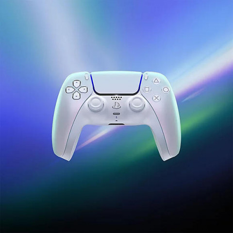 Геймпад бездротовий Sony PlayStation 5 DualSense Chrome Pearl (1000050600)