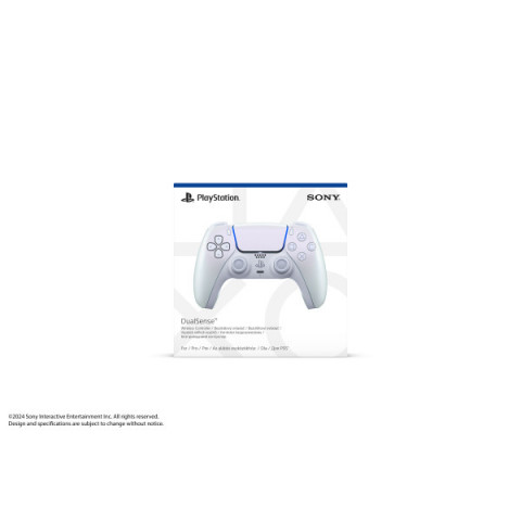 Геймпад бездротовий Sony PlayStation 5 DualSense Chrome Pearl (1000050600)