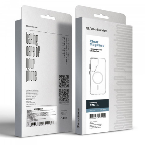 Чохол ArmorStandart Clear MagCase для Samsung S26 5G Transparent (ARM88864)