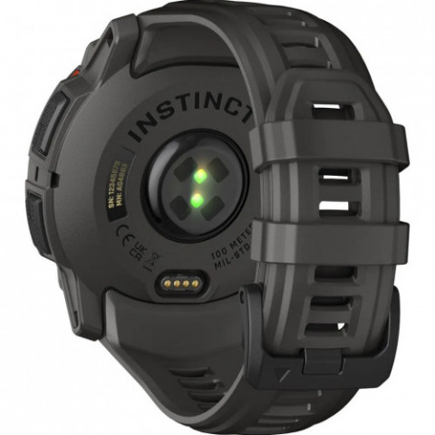 Смарт-годинник Garmin Instinct 3 50mm Solar Black Bezel with Charcoal Band (010-02935-00)