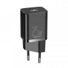 Мережевий зарядний пристрій Baseus Super Si Quick Charger 1C (1USB-C) 25W Black (CCSP020101)