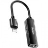 Адаптер Baseus L52 Lightning - Lightning + Lightning Audio + 3.5 мм (M/F+F+F), 0.1 м, чорний (CALL52-01)