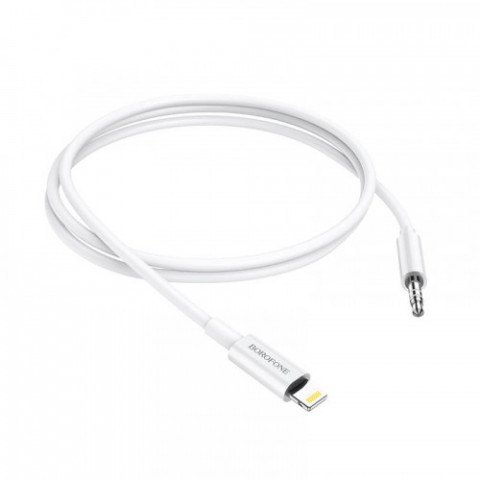 Кабель Borofone BL9 3.5 мм - Lightning (M/M), 1 м, White (BL9W)