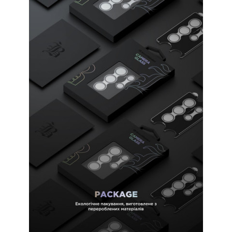 Захисне скло для камери ArmorStandart Supreme Black Icon для Samsung S24 Ultra Clear (ARM76616)