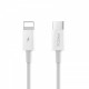 Кабель Proda PD-B27i USB-C-Lightning, 1м, White