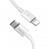 Кабель Proda PD-B27i USB-C-Lightning, 1м, White