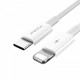 Кабель Proda PD-B27i USB-C-Lightning, 1м, White