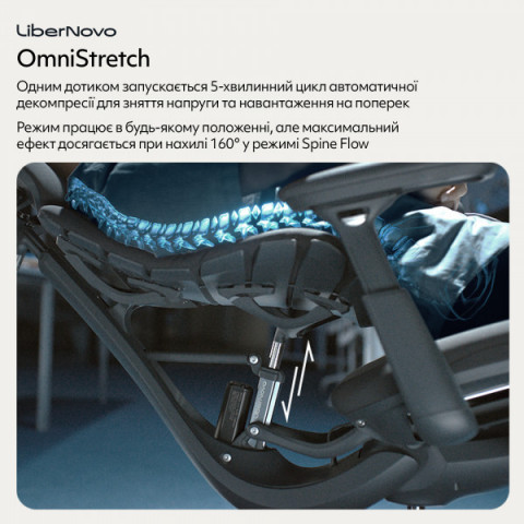 Крісло офісне ергономічне LiberNovo Omni Midnight Black 48 см (CP-GW-0000015-00-01) Купити в Україні