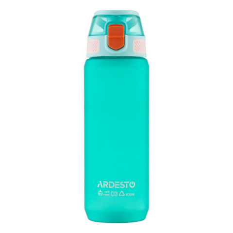 Пляшка для води Ardesto Matte 800мл, пластик, блакитний